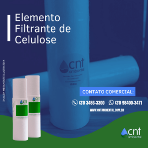 Elemento filtrante de celulose