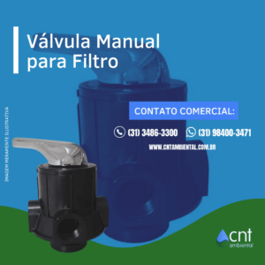 Válvula manual para filtro